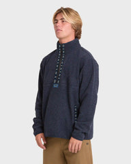 Frontier Mockneck Quarter-Zip Fleece - True Navy