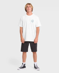 Rotation Premium Short Sleeve Knit Graphic T-Shirt - Off White