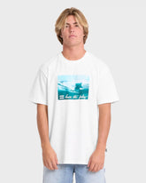 Lucid Premium Short Sleeve Cotton Graphic T-Shirt - Off White