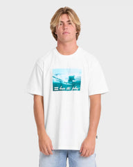 Lucid Premium Short Sleeve Cotton Graphic T-Shirt - Off White