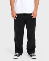 Larry Layback Cord Pants - Black