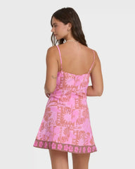 Fresh Daze Mini Border Mini Dress - Party Pink