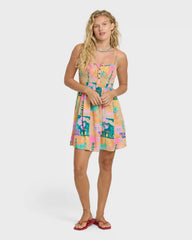 Fever Dream Mini Dress - Deep Lagoon Multi