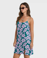 Tidal Crush Mini Dress - Deep Lagoon