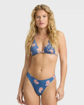 Western Sky Multi Triangle Bikini Top - True Navy