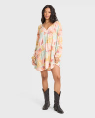 Sweet Dreamer Mini Dress - Orange Multi