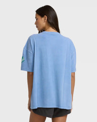Salty Life Short Sleeve Cotton Graphic T-Shirt - Blue Horizon