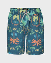 Little Boys Sundays Layback Swim Trunks