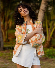 Folk Story 2 Quilted Jacket - Sand