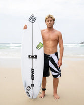 A.I. Rising Sun Pro 22" Boardshorts - Black/White..