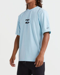 All Day Wave Short Sleeve Rashguard - Coastal Blue