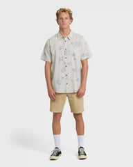 Sundays Mini Short Sleeve Woven Shirt - Stone