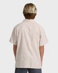 Sundays Jacquard Short Sleeve Woven Shirt - Ash