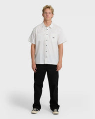 Bad Dog Short Sleeve Woven Shirt - Off White