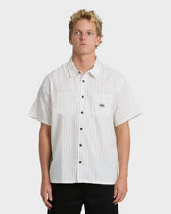 Bad Dog Short Sleeve Woven Shirt - Off White
