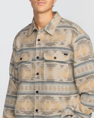 Offshore Jacquard Long Sleeve Flannel Shirt - Sand
