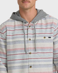 Baja Long Sleeve Flannel Shirt - Off White