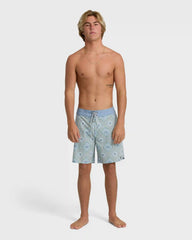 Good Times Pro 18" Boardshorts - Fog Gray Multi - Fog Gray