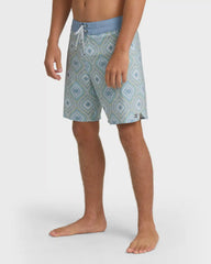Good Times Pro 18" Boardshorts - Fog Gray Multi - Fog Gray