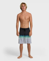 All Day Stripe 20" Pro Boardshorts - Medium Indigo Multi - Medium Indigo