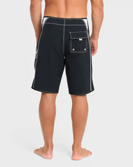 Dbah Bio Wave Pro 21" Boardshorts - Black/White - Black/White