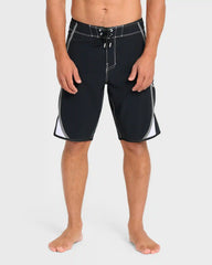 Dbah Bio Wave Pro 21" Boardshorts - Black/White - Black/White