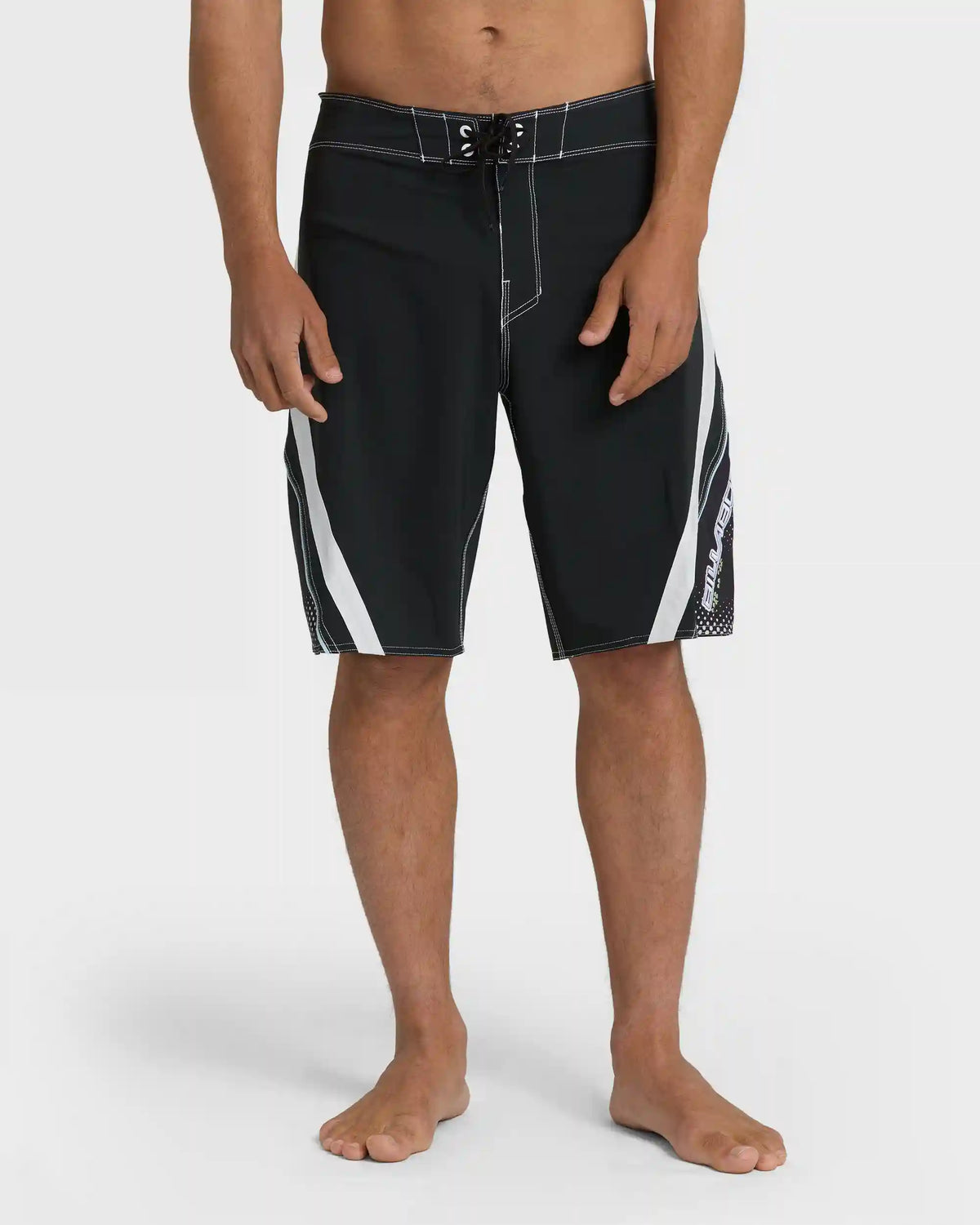 Fluid 2k Pro 21" Boardshorts - Black/White - Black