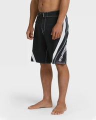 Fluid 2k Pro 21" Boardshorts - Black/White - Black