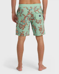 Sundays Lo Tide 18" Boardshorts - Granite Green Multi - Granite Green