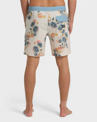Good Times Lo Tide 18" Boardshorts - Oatmeal Multi - Oatmeal