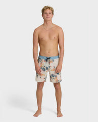 Good Times Lo Tide 18" Boardshorts - Oatmeal Multi - Oatmeal