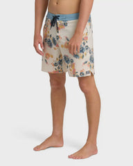 Good Times Lo Tide 18" Boardshorts - Oatmeal Multi - Oatmeal