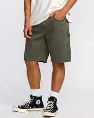 Bad Dog 21" Workwear Shorts - Dark Military