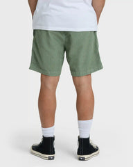 Larry Layback 19" Cord Shorts - Moss