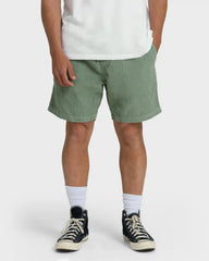 Larry Layback 19" Cord Shorts - Moss