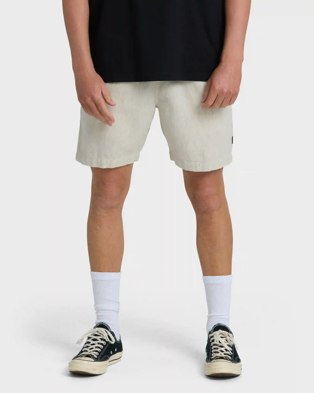 Sano Linen Elastic Shorts - Chino Heather