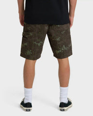 Bad Dog Elastic Shorts - Green Camo
