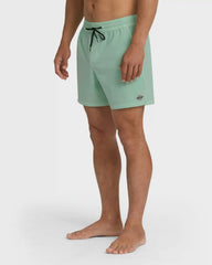 Every Other Day Wave Washed Layback 16" Trunks - Mist Green