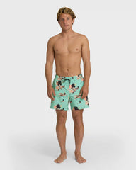 Lineup Layback 16" Trunks - Lime Green