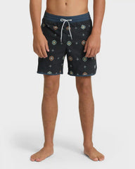 Seventy Three Layback 16" Trunks - Navy