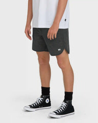 Surftrek Transit Elastic 17" Hybrid Shorts - Black Camo