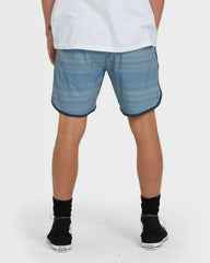 Surftrek Transit Elastic 17" Hybrid Shorts - Mid Blue