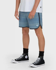 Surftrek Transit Elastic 17" Hybrid Shorts - Mid Blue