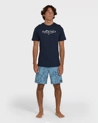 Haleiwa Palm Short Sleeve T-Shirt - Navy