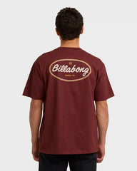 Walled Regular Short Sleeve T-Shirt - Plum