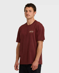 Walled Regular Short Sleeve T-Shirt - Plum