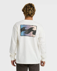 Crayon Wave Premium Long Sleeve T-Shirt - Off White