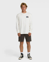 Crayon Wave Premium Long Sleeve T-Shirt - Off White