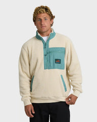 Boundary Peak Mock Neck Sherpa Fleece - Oatmeal