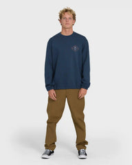 Compass Crewneck Sweatshirt - Dark Blue